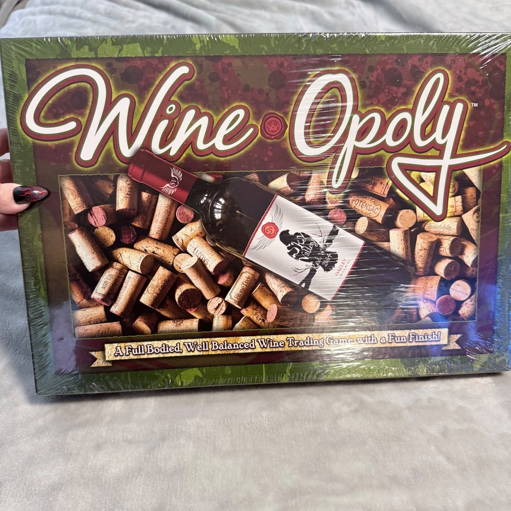 Wine-Opoly Board Game Factory Sealed Wine Trading Game Late For The Sky 2003
